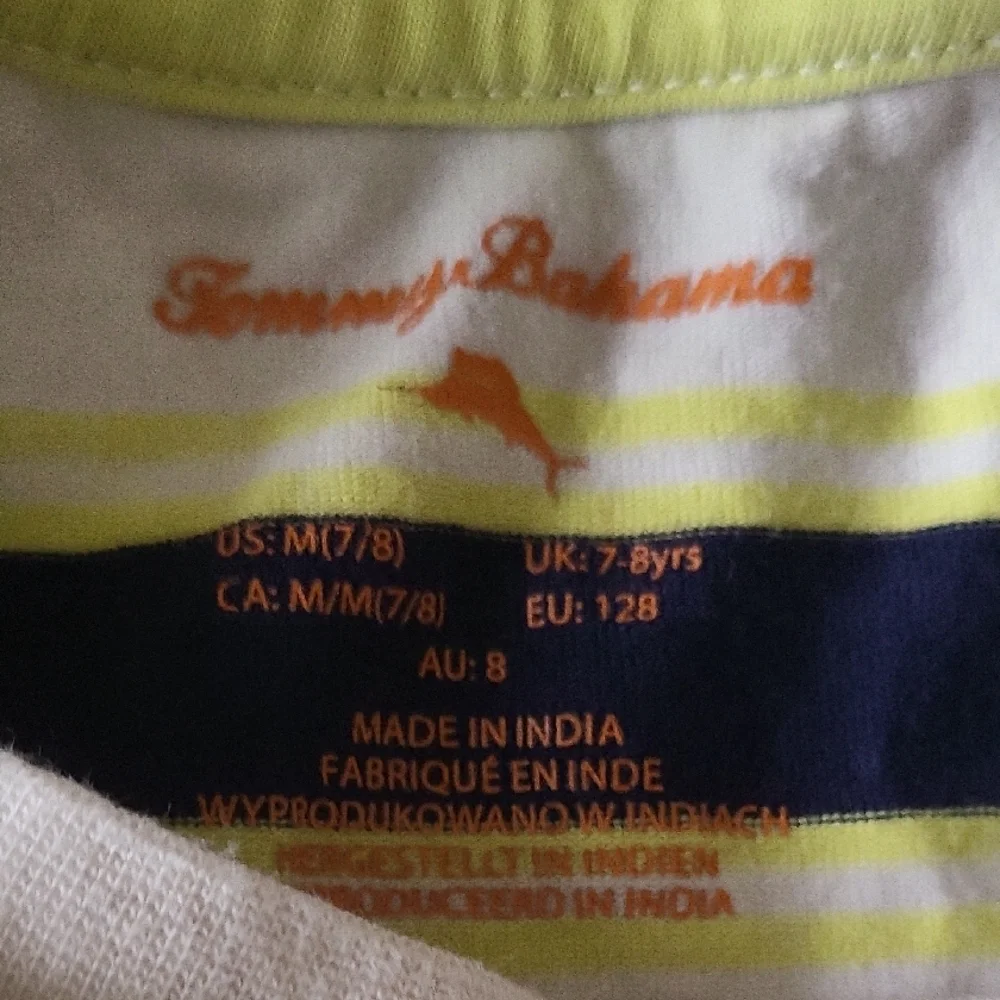 Kids Striped Shirts - Orange and Navy